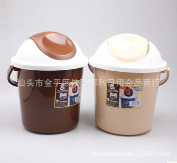 時(shí)尚衛(wèi)生新選擇 8L家用翻蓋垃圾桶批發(fā)采購指南